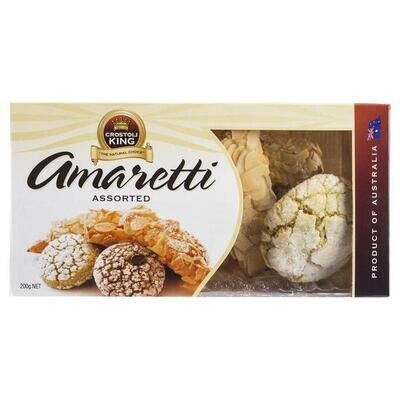 CROSTOLI KING BISCUITS AMARETTI ASSORTED (200G)