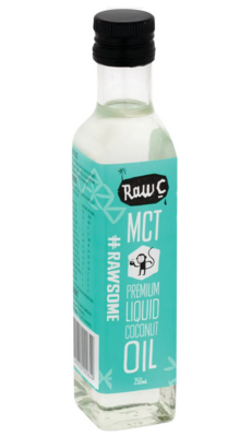 RAW C MCT PREMIUM LIQUID COCONUT OIL (250ML)