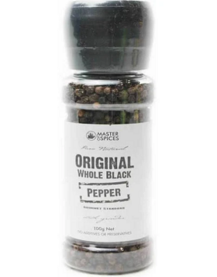 MASTER OF SPICES ORIGINAL WHOLE BLACK PEPPER (100G)