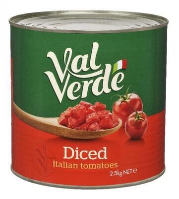 VAL VERDE DICED TOMATOES (2.5KG)