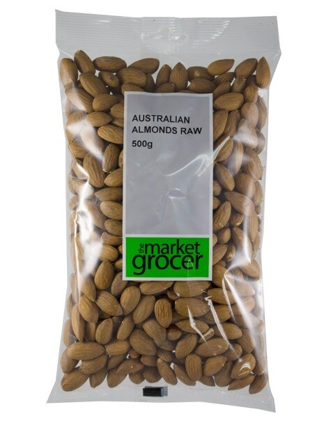 AUSTRALIAN ALMONDS RAW (500G)