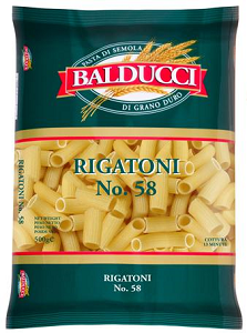 BALDUCCI PASTA RIGATONI no.58 (500g) BALDUCCI PASTA RIGATONI no.58 (500g)