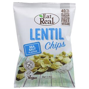 EAT REAL LENTIL CHIPS ( SEA SALT 113g)