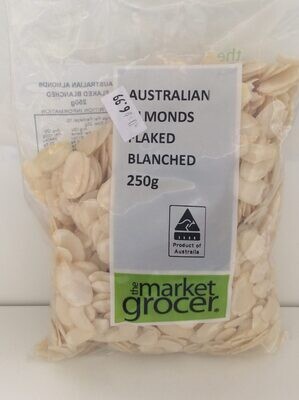 AUSTRALIAN ALMONDS FLAKED BLANCHED (250G)