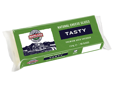 NATURAL CHEESE SLICES TASTY (1.5KG)