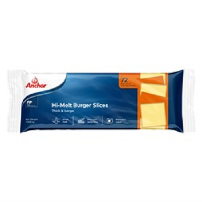 ANCHOR HI-MELT BURGER CHEESE SLICES (1.368KG)