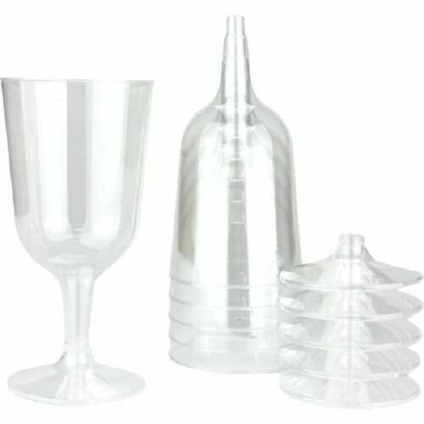 PLASTIC WINE GLASSES CUPS 150ml (15pk)