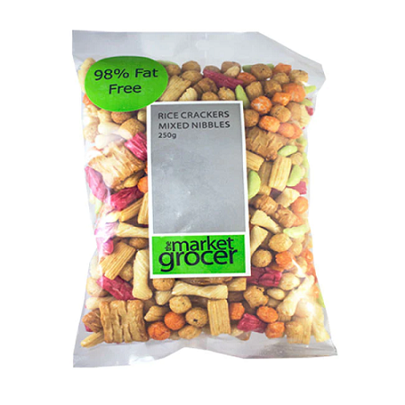 RICE CRACKERS 'OISHI' MIXED NIBBLES (300G) 10 PACK MULTI