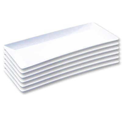 MELAMINE PLATES RECTANGLE (15 X 25CM) 6PK MELAMINE PLATES RECTANGLE (15 X 25CM) 6PK