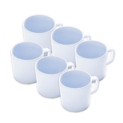 MELAMINE MUGS (8 x 9CM 6 PK)