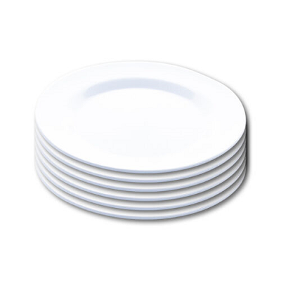 MELAMINE DESERT PLATES ROUND (20CM) 6PK