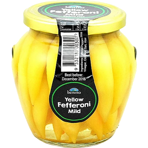 BENINO YELLOW FEFFERONI MILD (530G)