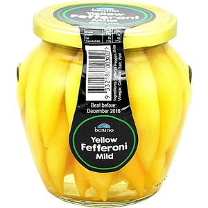 BENINO YELLOW FEFFERONI MILD AMPHORA (530G)