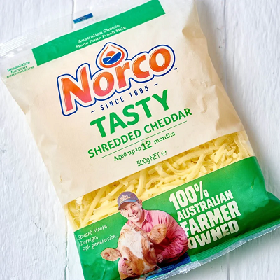 NORCE TASTY SHREDDED CHEDDAR CHEESE (500g)