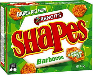 ARNOTT'S SHAPES BARBECUE CRAKER BISCUITS (175g)