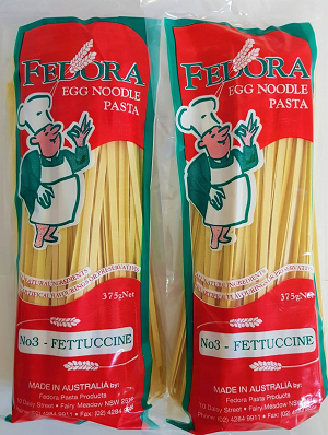 FEDORA EGG NOODLE PASTA  no3- FETTUCCINE (375g)