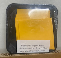 PREMIUM BURGER CHEESE HI MELT AMERICAN STYLE CHEESE SLICES (125G PACK)
