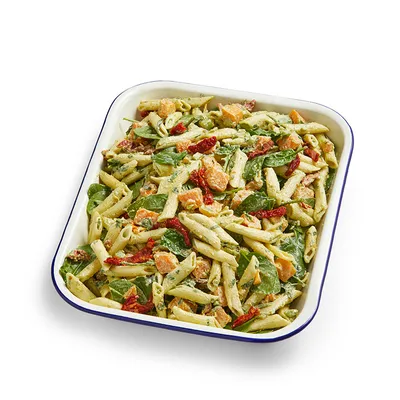 PRE-ORDER BASIL PENNE W/ ROASTED PUMPKIN & SPINACH CATERING SALAD DISH (2.5KG)