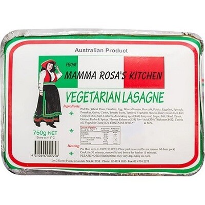 MAMMA ROSA VEGETARIAN LASAGNE (750G)