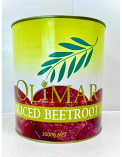 OLIMAR SLICED BEETROOT (3KG)