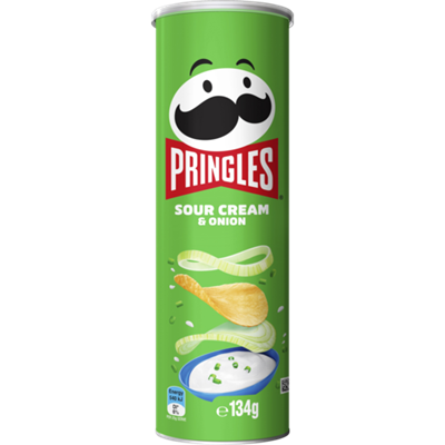 PRINGLES SOUR CREAM & ONION (134G)