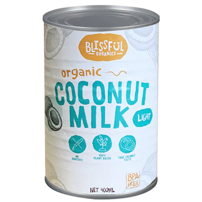 BLISSFUL ORGANIC LIGHT COCONUT MILK (400ML)