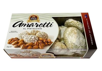 CROSTOLI KING BISCUITS AMARETTI AL PISTACCHIO (200G)