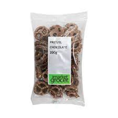 MARKET GROCER PRETZELS CHOCOLATE COATED (200G)