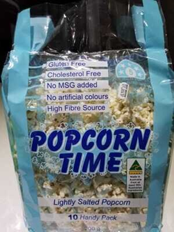 POPCORN TIME LIGHTLY SALTED (10 PK)