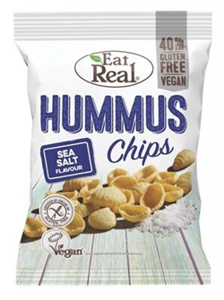 EAT REAL HUMMUS CHIPS SEA SALT (150G)