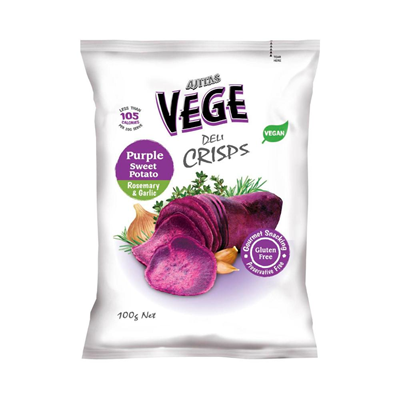 AJITAS VEGE DELI CRISPS PURPLE SWEET POTATO  (100G)