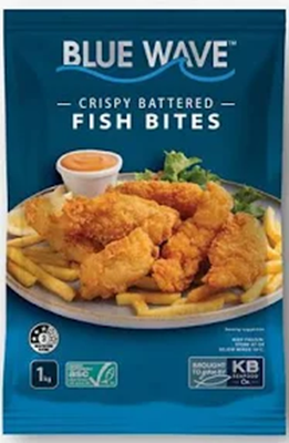 BLUE WAVE CRISPY BATERED FISH BITES 1KG