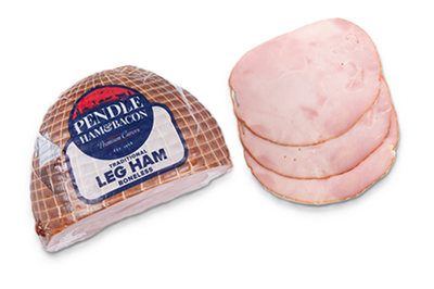 PENDLE HAM&BACON PREMIUM CURERS READY TO EAT BONELESS TRADITIONAL LEG HAM (RANGES APROX BETWEEN 2.5KG-3KG)