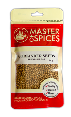 MASTER OF SPICES CORIANDER SEEDS (34G)