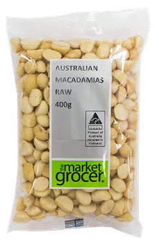 THE MARKET GROCER AUSTRALIAN MACADAMIAS RAW (400G)