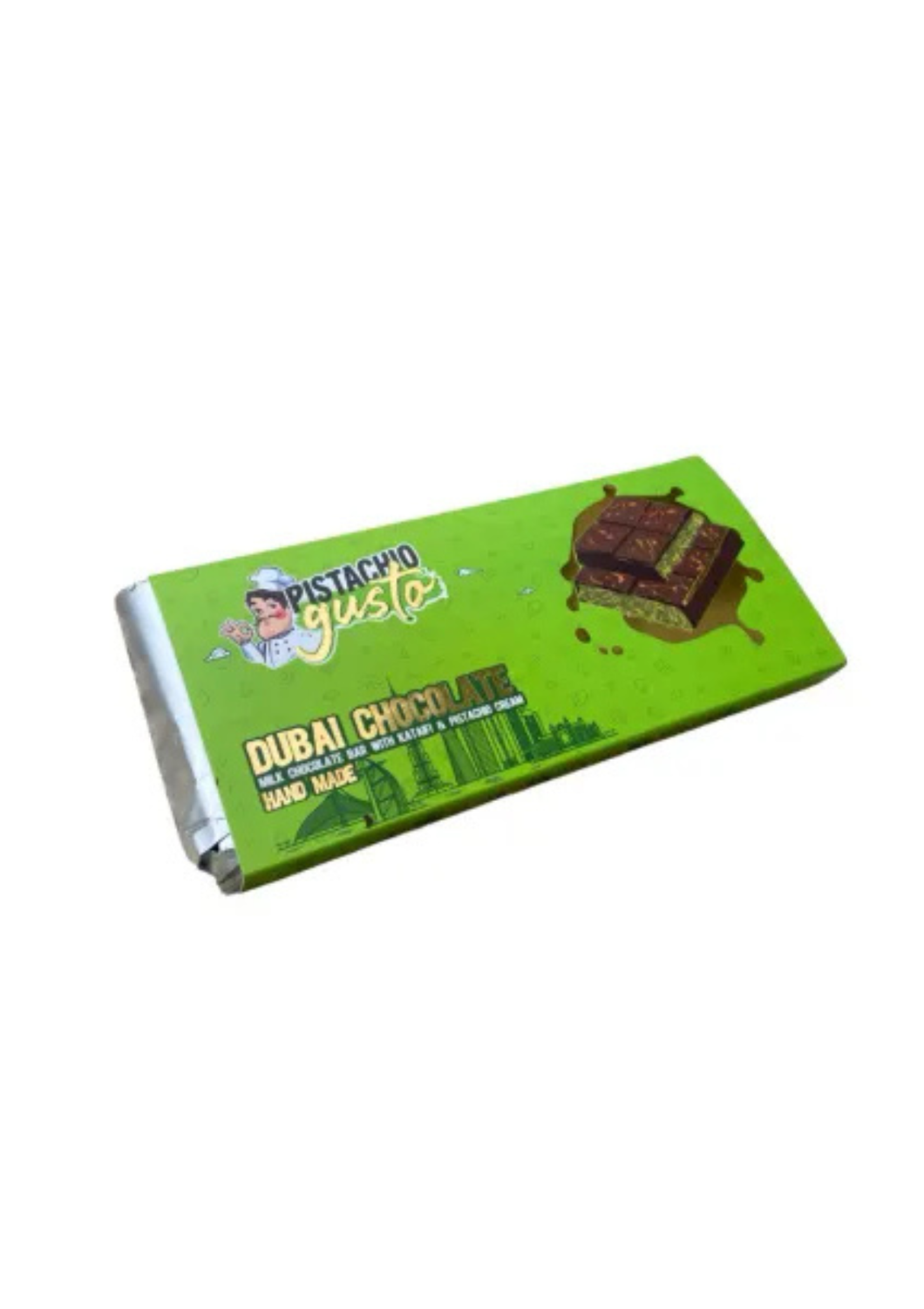 GUSTO VIRAL PISTACHIO DUBAI CHOCOLATE ( 3 X 200G BARS FOR ONLY $55) MASSIVE SAVINGS