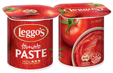 LEGGO/S REGULAR TOMATO PASTE 2PK (140G)