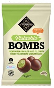 HUGOS PISTACHIO KNAFEH BOMBS (130G) HUGOS PISTACHIO KNAFEH BOMBS (130G)
