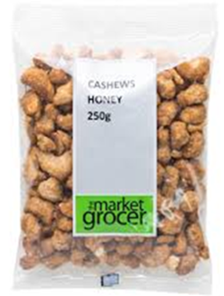 THE MARKET GROCER CASHEWS HONEY (250G)