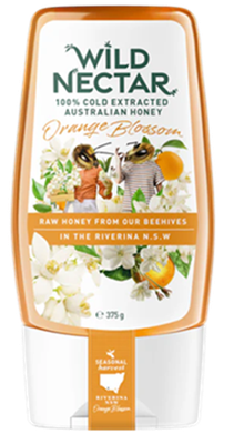 WILD NECTAR RAW AND COMPLETLY NATURAL HONEY SQUEEZE (375G)