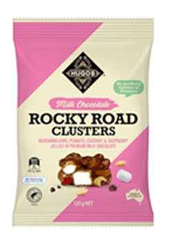 HUGOS ROCKY ROAD CLUSTERS (180G)