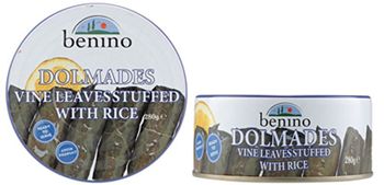 BENINO DOLMADES VINE LEAVES STUFFED WITH RICE (280G)