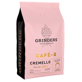 GRINDERS COFFEE ROASTERS CAFE-Q CREMELLO COFFEE BEANS (500G)