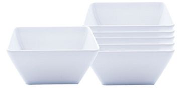 MELAMINE  SQUARE BOWLS (15X15CM 6 PK)
