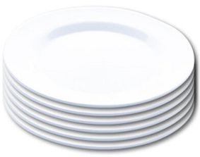 MELAMINE LARGE ROUND PLATES (30CM) 6 PK