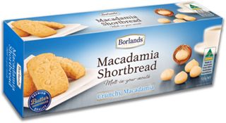 BORLANDS MACADAMIA CRUNCY SHORTBREAD (125G) BORLANDS MACADAMIA CRUNCY SHORTBREAD (125G)