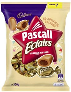 PASCALL CHOCOLATE ECLAIRS LOLLIES (300G)