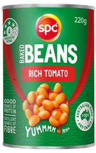 SPC BAKED BEANS RICH TOMATO (220G) CAN SPC BAKED BEANS RICH TOMATO (220G) CAN