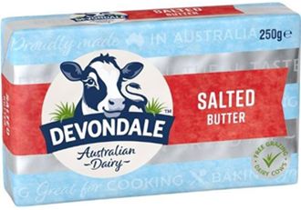 DEVONDALE SALTED BUTTER BLOCK (250G) DEVONDALE SALTED BUTTER BLOCK (250G)