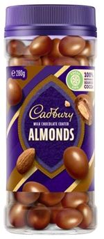 CADBURY MILK CHOCOLATE COVERED ALMONDS (280G)
